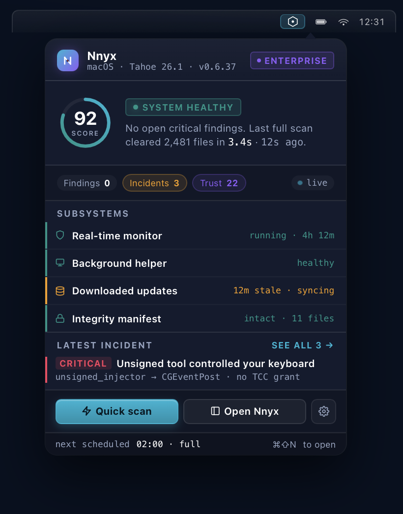 Nnyx finding